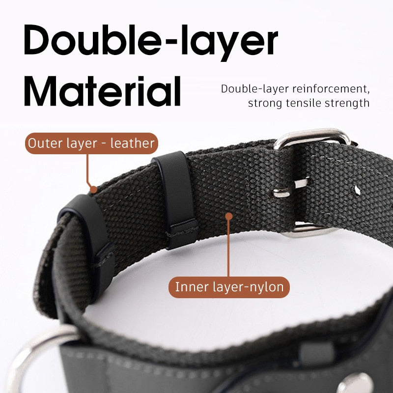 luxury-large-service-dog-leash-and-collar-adjustable - Pawreta
