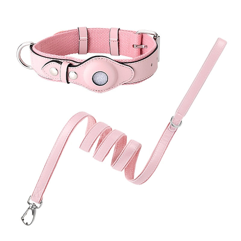 luxury-large-service-dog-leash-and-collar-adjustable - Pawreta