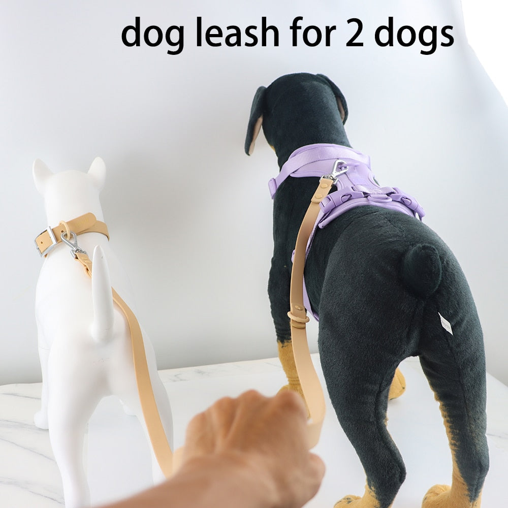 pvc-comfortable-harness-adjustable-dog-chest-strap-leash - Pawreta
