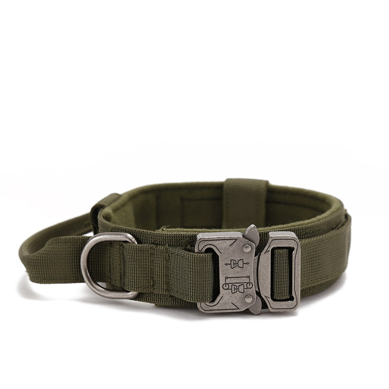 tactical-dog-leash-and-collar-military-heavy-duty - Pawreta