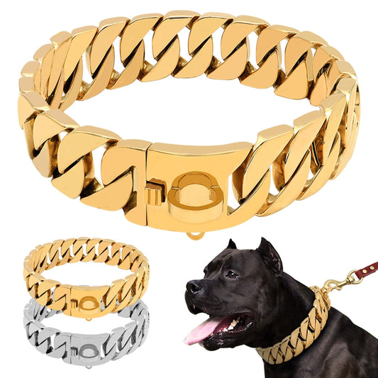 32mm-stainless-steel-dog-collar-necklace - Pawreta