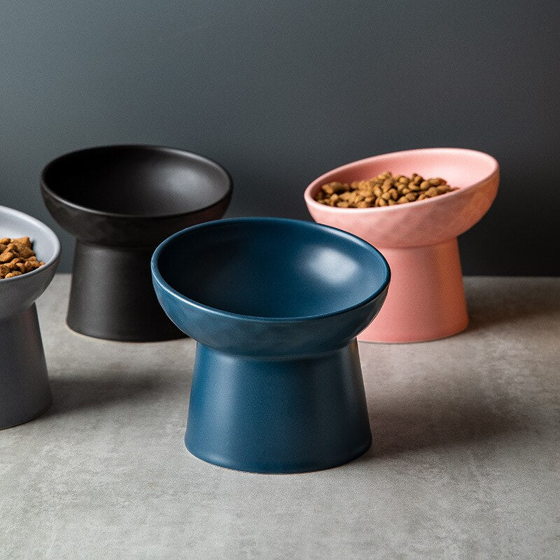 Ceramic Eating Dishes High Foot Candy Color Bowls ceramic-bowl-pet - Pawreta