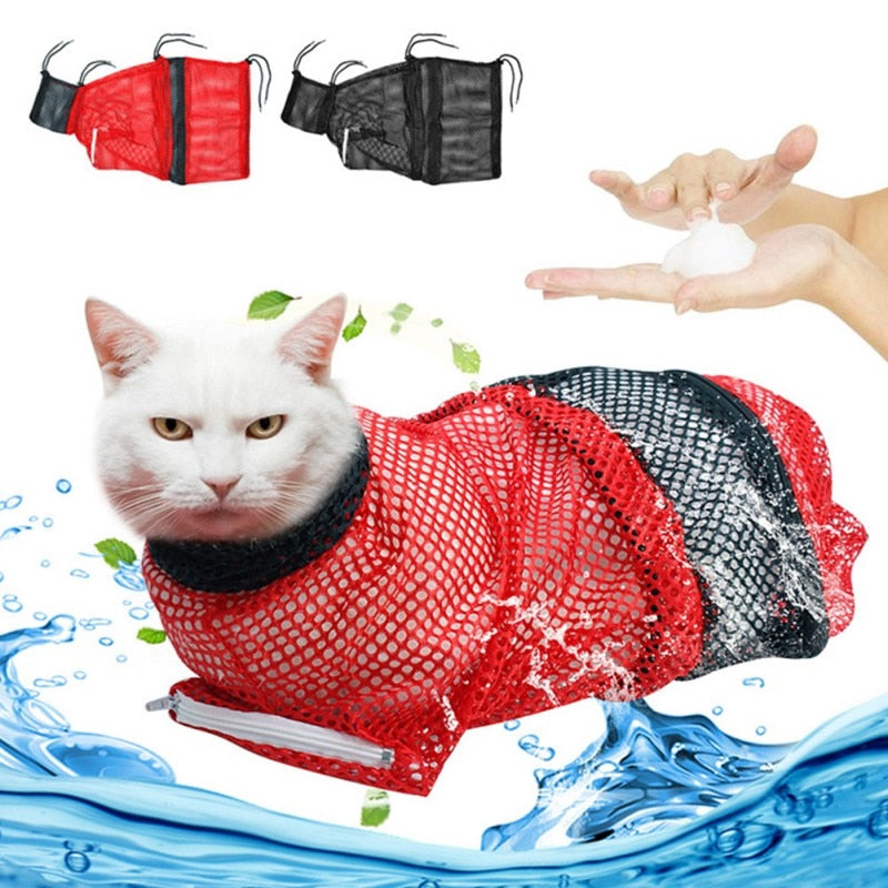 Bathing-cat-shower-bag - Pawreta