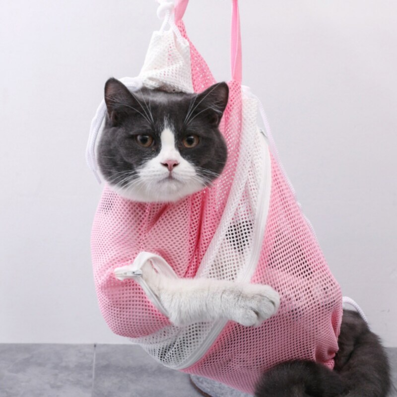 Bathing-cat-shower-bag - Pawreta