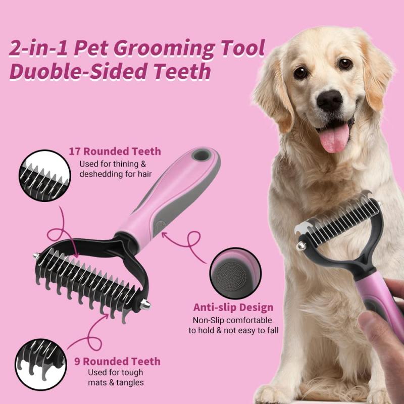 pet-fur-knot-cutter-dog-grooming-shedding-tools - Pawreta