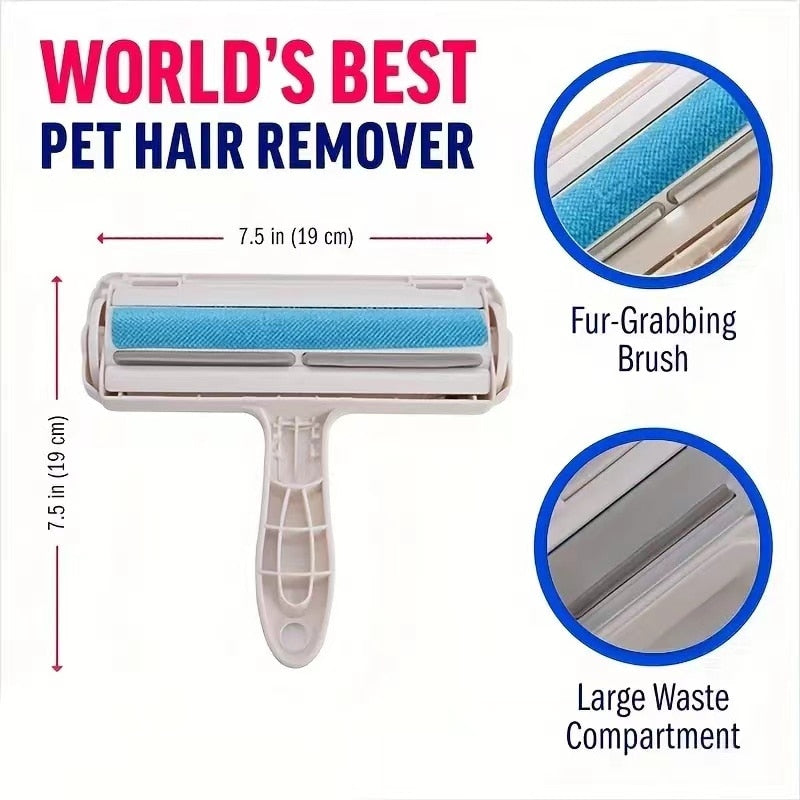 roller-pet-hair-remover Removing Dog Cat Self Cleaning Lint - Pawreta