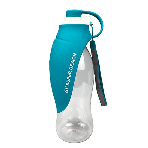 water-bottles-for-pets-soft-silicone-leaf-design - Pawreta