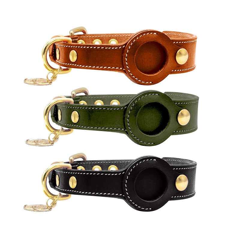 Genuine dog-leather-collar - Pawreta