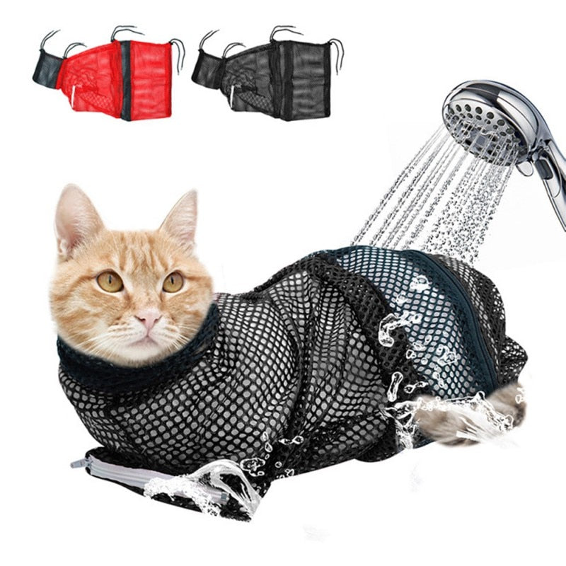 Bathing-cat-shower-bag - Pawreta