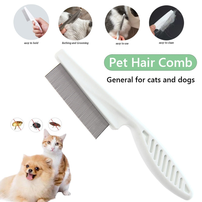 pet-flea-comb-multifunctional-hair-cleaning-brush - Pawreta