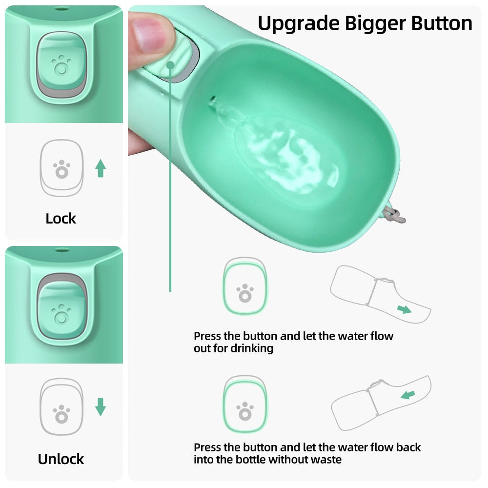 portable-dog-water-bottle-outdoor-leakproof - Pawreta