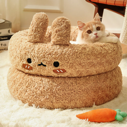 round-plush-pet-beds-for-pet-sleep-nest-sofa